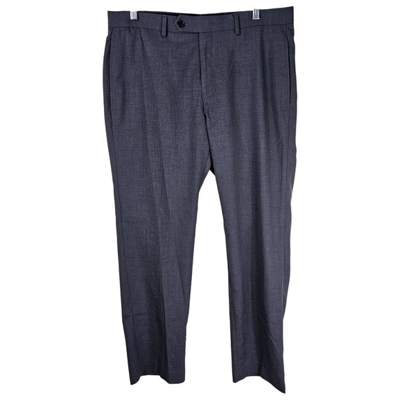 Lauren Ralph Lauren Mens Gray Dress Pants 34 Flat Front Straight Office Neutral - Picture 1 of 11